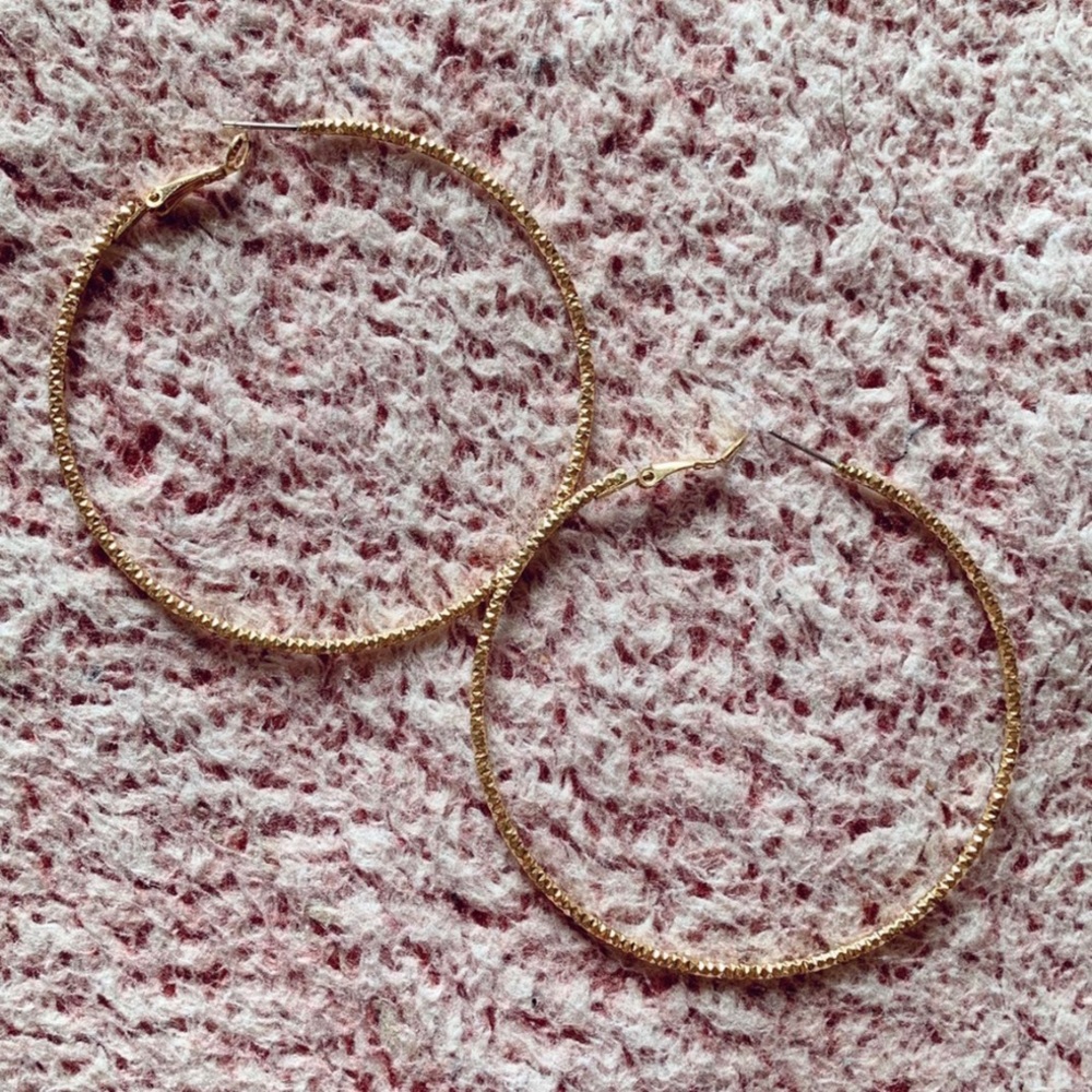 cute gold hoops